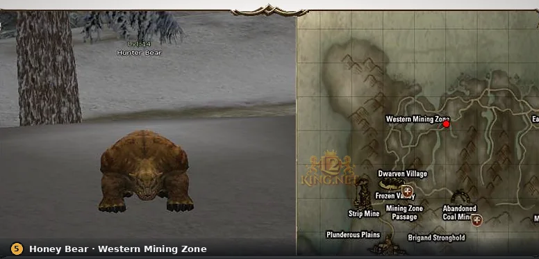 Honey Bear и Hunter Bear в Western Mining Zone в Lineage 2