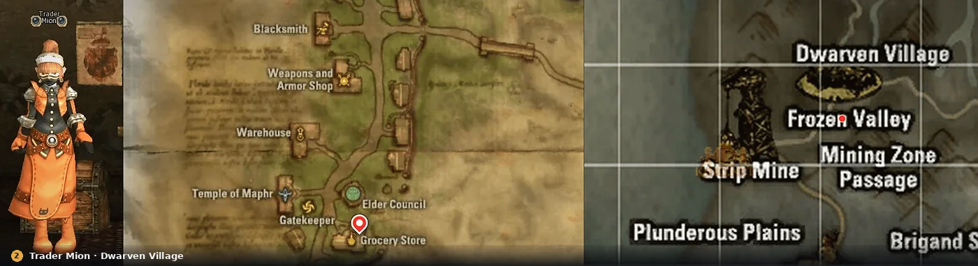 Trader Mion в Деревне гномов в Lineage 2